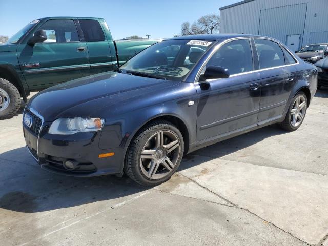 WAUAF78E48A014188 - 2008 AUDI A4 2.0T BLUE photo 1