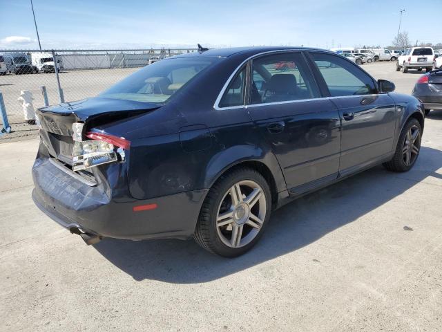 WAUAF78E48A014188 - 2008 AUDI A4 2.0T BLUE photo 3