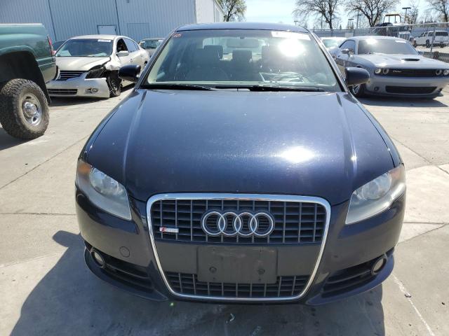 WAUAF78E48A014188 - 2008 AUDI A4 2.0T BLUE photo 5