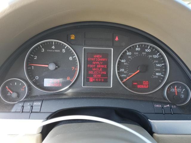 WAUAF78E48A014188 - 2008 AUDI A4 2.0T BLUE photo 9