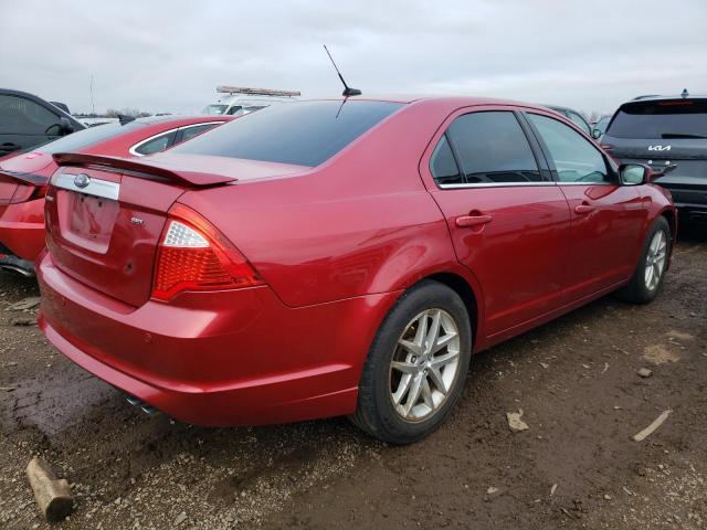 3FAHP0JA5CR156311 - 2012 FORD FUSION SEL RED photo 3