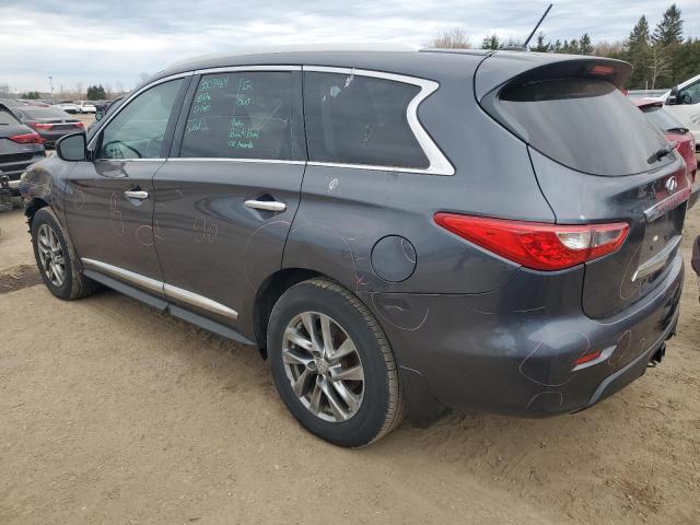 5N1AL0MMXDC312285 - 2013 INFINITI JX35 GRAY photo 2