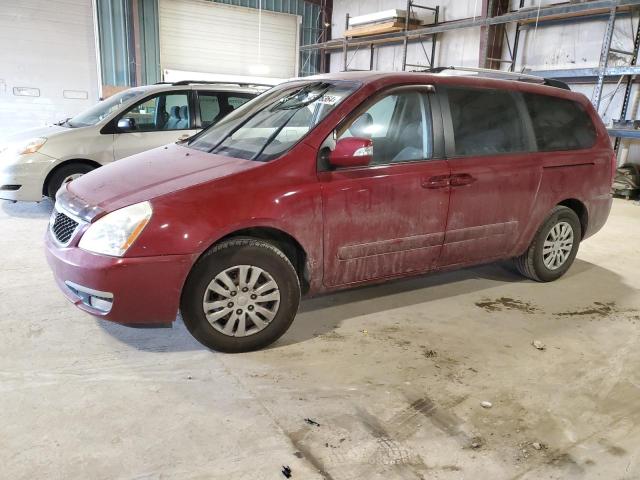 KNDMG4C79E6543896 - 2014 KIA SEDONA LX BURGUNDY photo 1