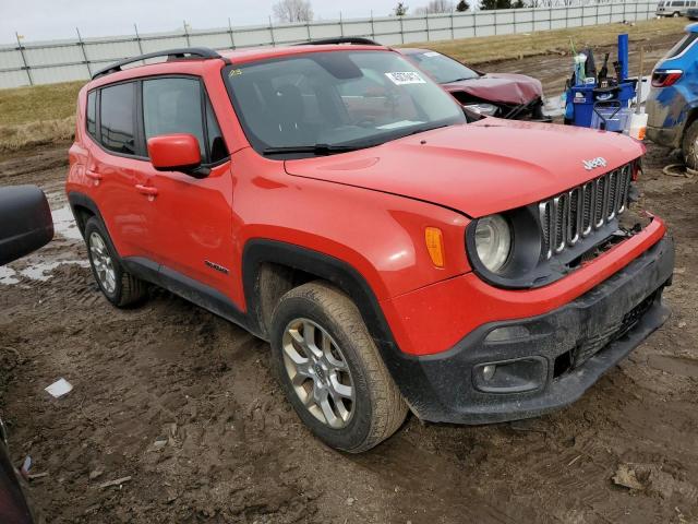 ZACCJBBT5GPD12672 - 2016 JEEP RENEGADE LATITUDE RED photo 4