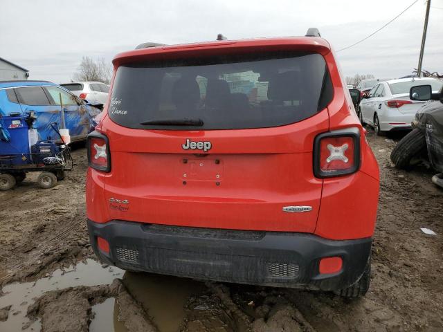 ZACCJBBT5GPD12672 - 2016 JEEP RENEGADE LATITUDE RED photo 6