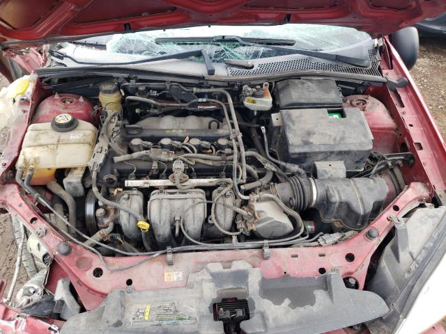 1FAFP34N55W254620 - 2005 FORD FOCUS ZX4 RED photo 11