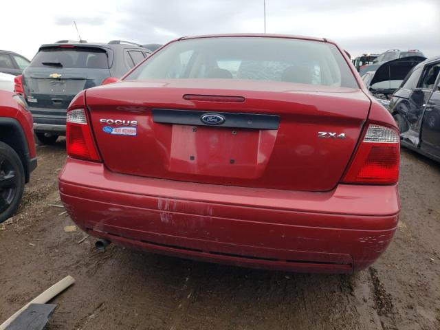 1FAFP34N55W254620 - 2005 FORD FOCUS ZX4 RED photo 6