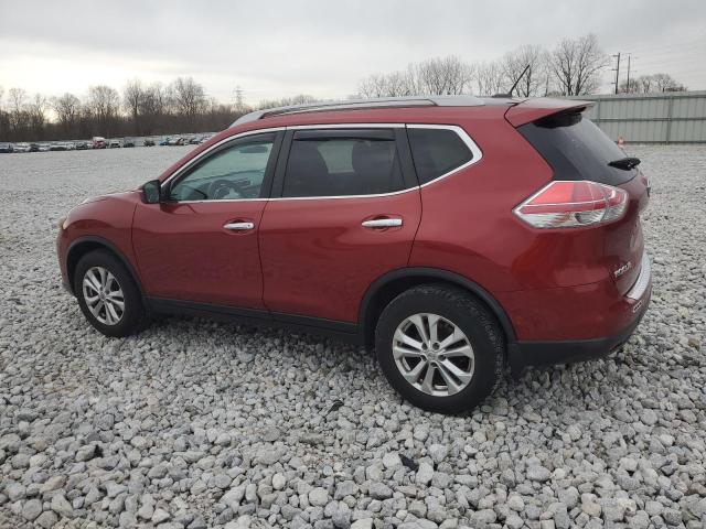 5N1AT2MV3EC825576 - 2014 NISSAN ROGUE S MAROON photo 2