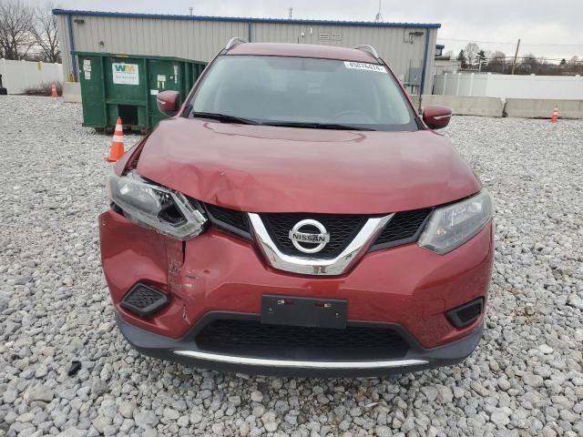 5N1AT2MV3EC825576 - 2014 NISSAN ROGUE S MAROON photo 5