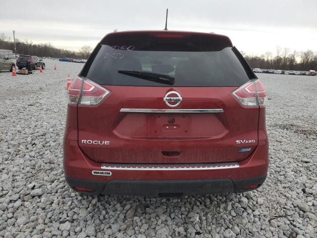 5N1AT2MV3EC825576 - 2014 NISSAN ROGUE S MAROON photo 6