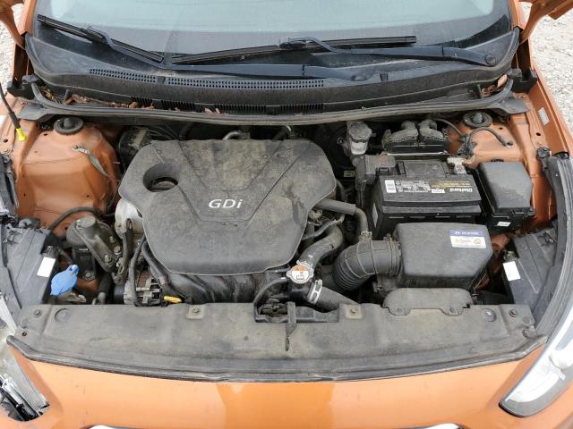 KMHCT5AE8HU327208 - 2017 HYUNDAI ACCENT SE ORANGE photo 11