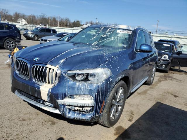 5UXTR9C57KLP91643 - 2019 BMW X3 XDRIVE30I Синій фото 1