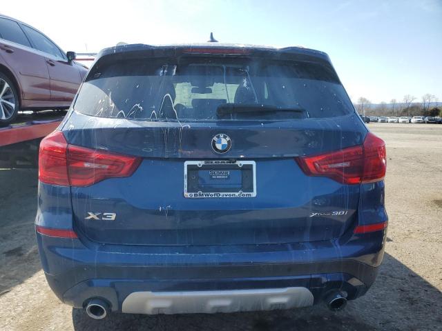 5UXTR9C57KLP91643 - 2019 BMW X3 XDRIVE30I BLUE photo 6