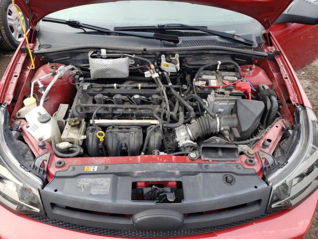 1FAHP32N59W244753 - 2009 FORD FOCUS SE RED photo 11