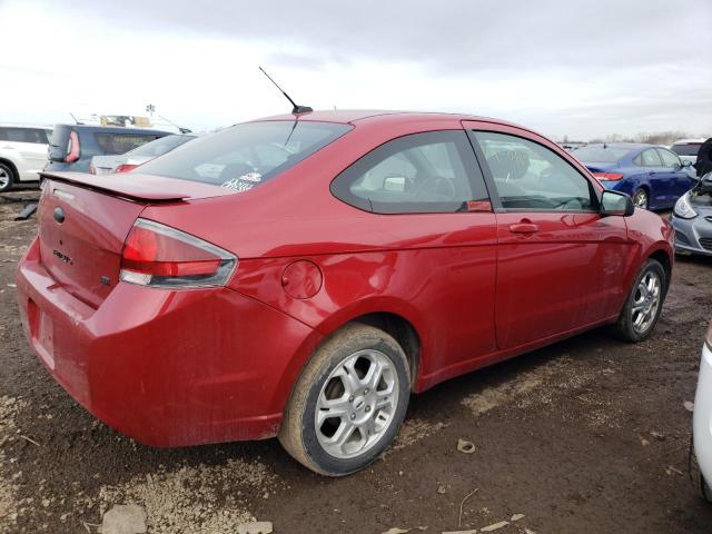 1FAHP32N59W244753 - 2009 FORD FOCUS SE RED photo 3