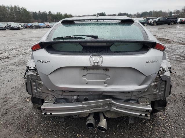 SHHFK7H46JU406726 - 2018 HONDA CIVIC SPORT SILVER photo 6