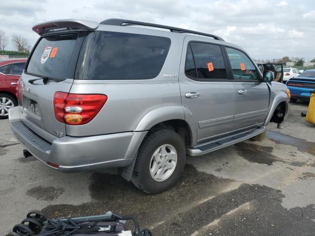 5TDZT38AX1S030151 - 2001 TOYOTA SEQUOIA LIMITED SILVER photo 3