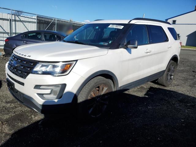 1FM5K8D84HGD74172 - 2017 FORD EXPLORER XLT WHITE photo 1