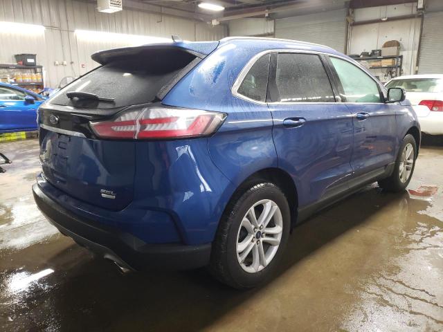 2FMPK3J98LBB22353 - 2020 FORD EDGE SEL BLUE photo 3