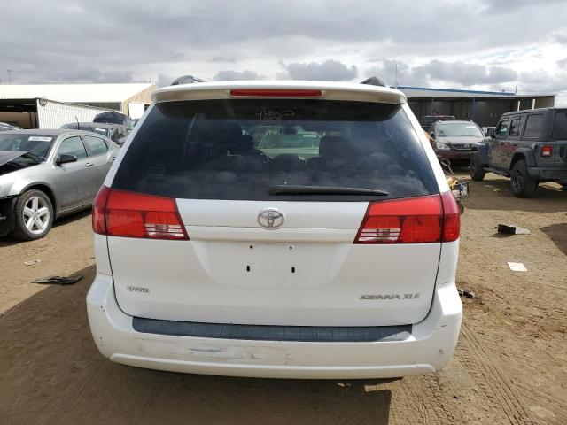 5TDZA22C24S184805 - 2004 TOYOTA SIENNA XLE WHITE photo 6