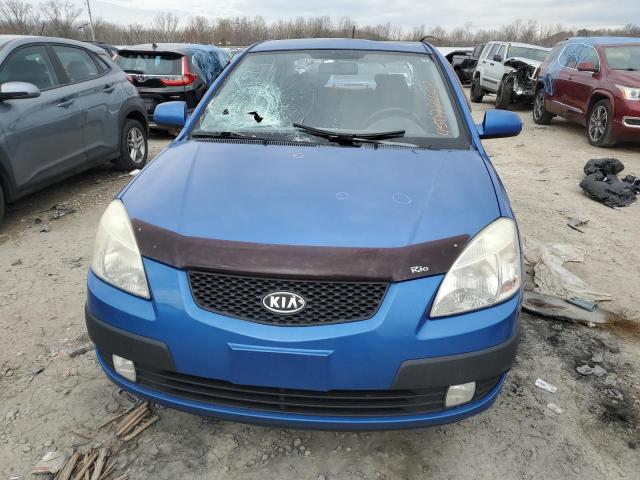 KNADE223X96481792 - 2009 KIA RIO BASE BLUE photo 5