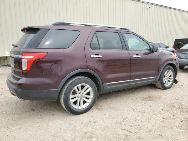 1FMHK7D8XBGA28478 - 2011 FORD EXPLORER XLT BURGUNDY photo 3