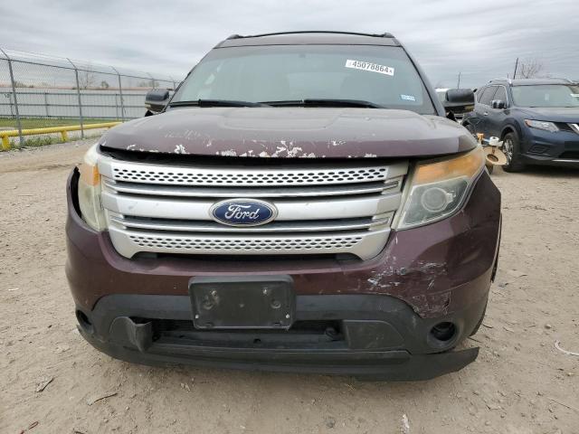 1FMHK7D8XBGA28478 - 2011 FORD EXPLORER XLT BURGUNDY photo 5