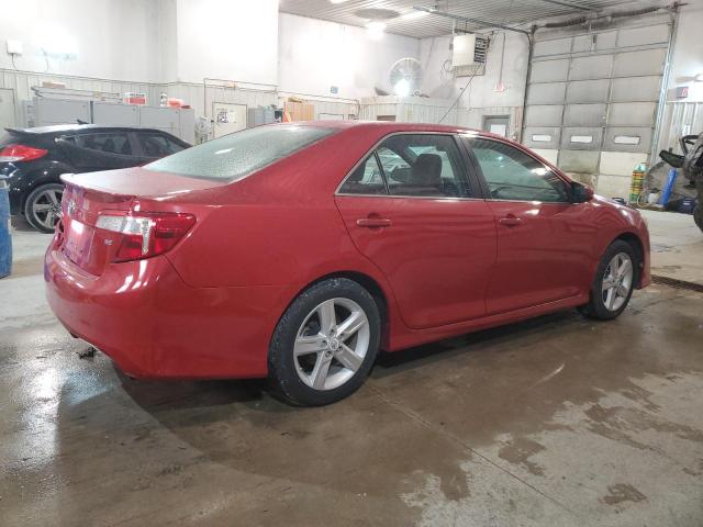 4T1BF1FK3DU646651 - 2013 TOYOTA CAMRY L RED photo 3