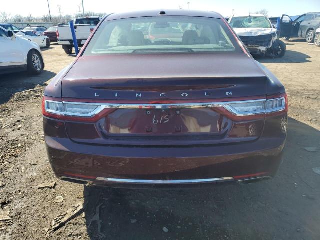 1LN6L9NP2H5605675 - 2017 LINCOLN CONTINENTA RESERVE BURGUNDY photo 6