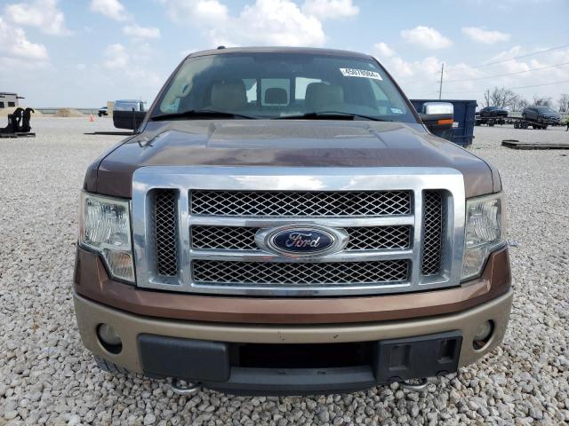 1FTFW1ET2CKD95048 - 2012 FORD F150 SUPERCREW BROWN photo 5