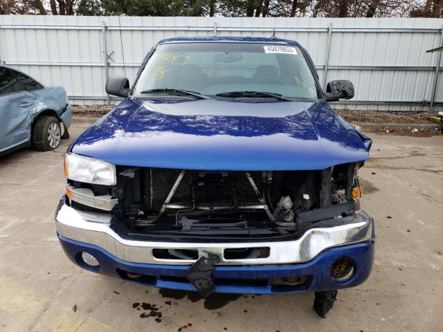 2GTEK13T841376130 - 2004 GMC NEW SIERRA K1500 BLUE photo 5