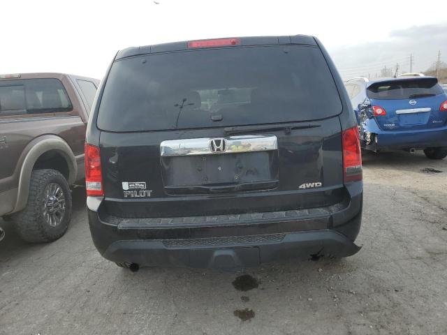 5FNYF4H25DB023750 - 2013 HONDA PILOT LX BLACK photo 6