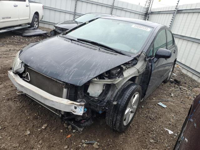 1HGFA16918L104298 - 2008 HONDA CIVIC EXL BLACK photo 1