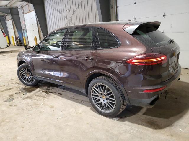 WP1AA2A26HKA88001 - 2017 PORSCHE CAYENNE MAROON photo 2