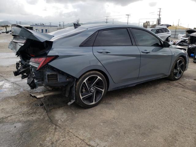 KMHLR4AF3MU149820 - 2021 HYUNDAI ELANTRA N LINE GRAY photo 3