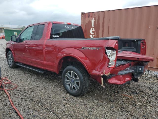 1FTEX1CP6GKF88341 - 2016 FORD F150 SUPER CAB RED photo 2