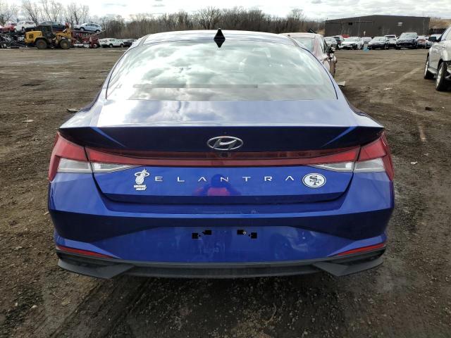 KMHLM4AG6MU114146 - 2021 HYUNDAI ELANTRA SEL BLUE photo 6