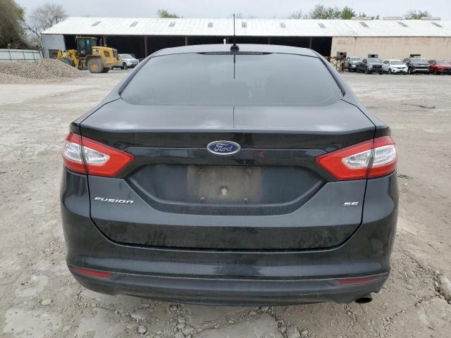 3FA6P0H72ER138255 - 2014 FORD FUSION SE BLACK photo 6