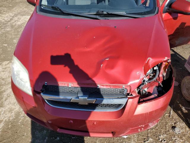 KL1TD56E09B659559 - 2009 CHEVROLET AVEO LS Qırmızı foto 11