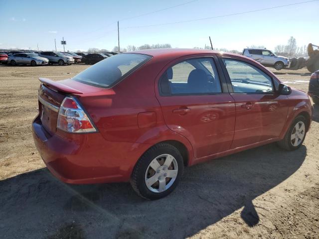 KL1TD56E09B659559 - 2009 CHEVROLET AVEO LS RED photo 3