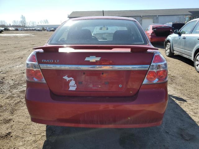 KL1TD56E09B659559 - 2009 CHEVROLET AVEO LS Qırmızı foto 6