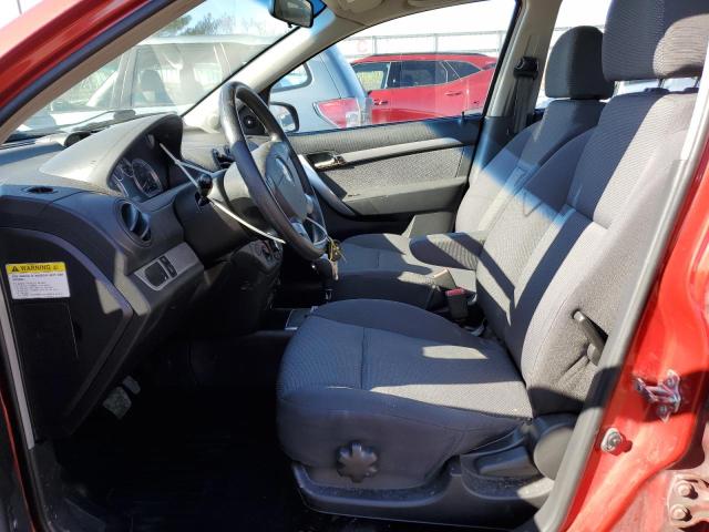 KL1TD56E09B659559 - 2009 CHEVROLET AVEO LS Qırmızı foto 7