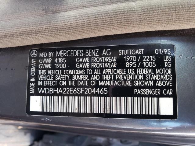 WDBHA22E6SF204465 - 1995 MERCEDES-BENZ C 220 BEIGE photo 12