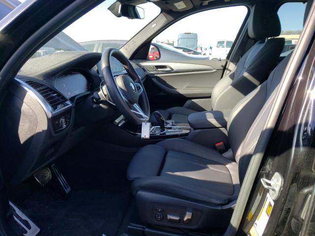 5UXTY5C01M9F70557 - 2021 BMW X3 XDRIVE30I BLACK photo 7