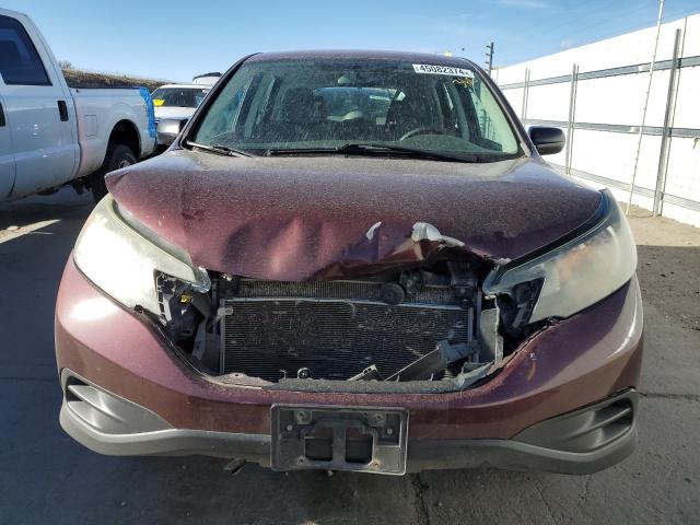 5J6RM4H33EL112647 - 2014 HONDA CR-V LX MAROON photo 5