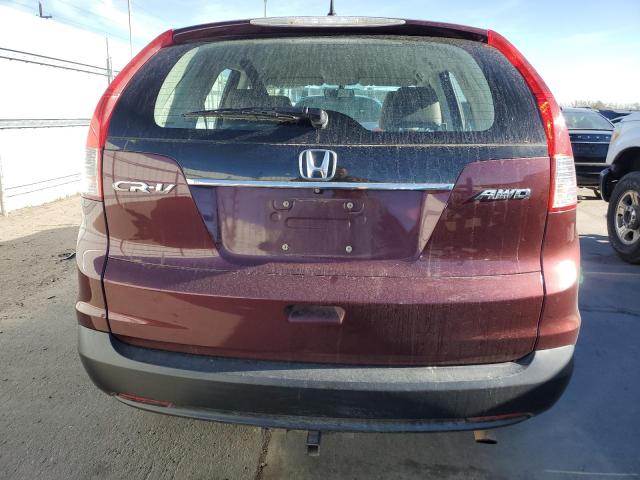 5J6RM4H33EL112647 - 2014 HONDA CR-V LX MAROON photo 6