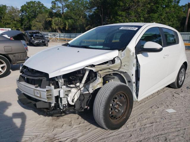 1G1JB6SH8F4219903 - 2015 CHEVROLET SONIC LS WHITE photo 1
