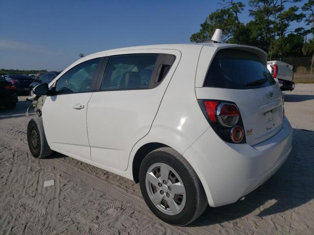 1G1JB6SH8F4219903 - 2015 CHEVROLET SONIC LS WHITE photo 2