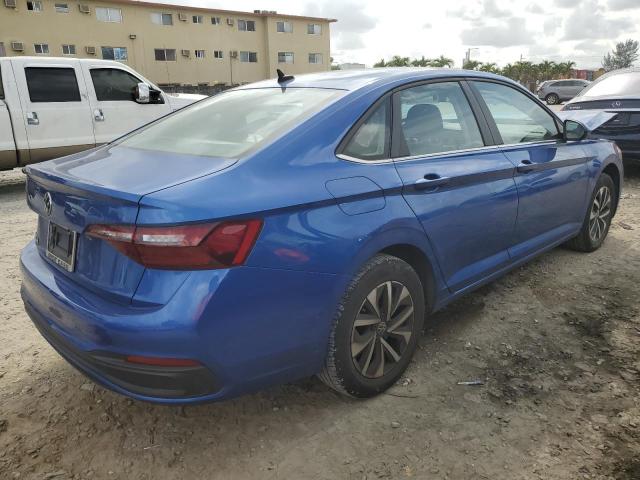 3VWCM7BU9NM004818 - 2022 VOLKSWAGEN JETTA S BLUE photo 3