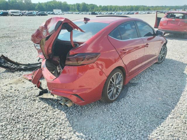 KMHD04LB5JU471900 - 2018 HYUNDAI ELANTRA SPORT RED photo 4